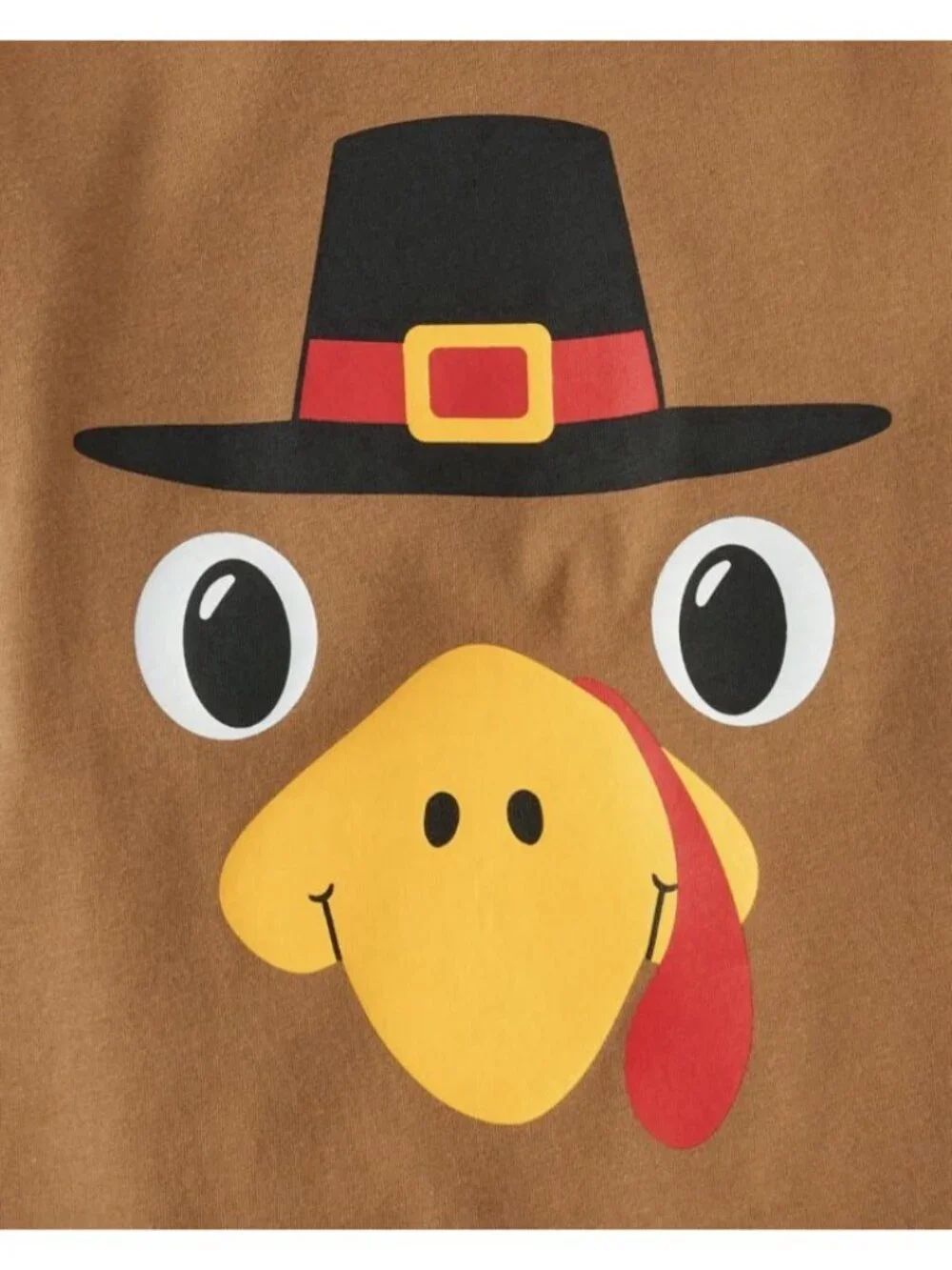 The Children’s Place Toddler Boys Turkey Face Graphic Tee Size 4T Thanksgiving